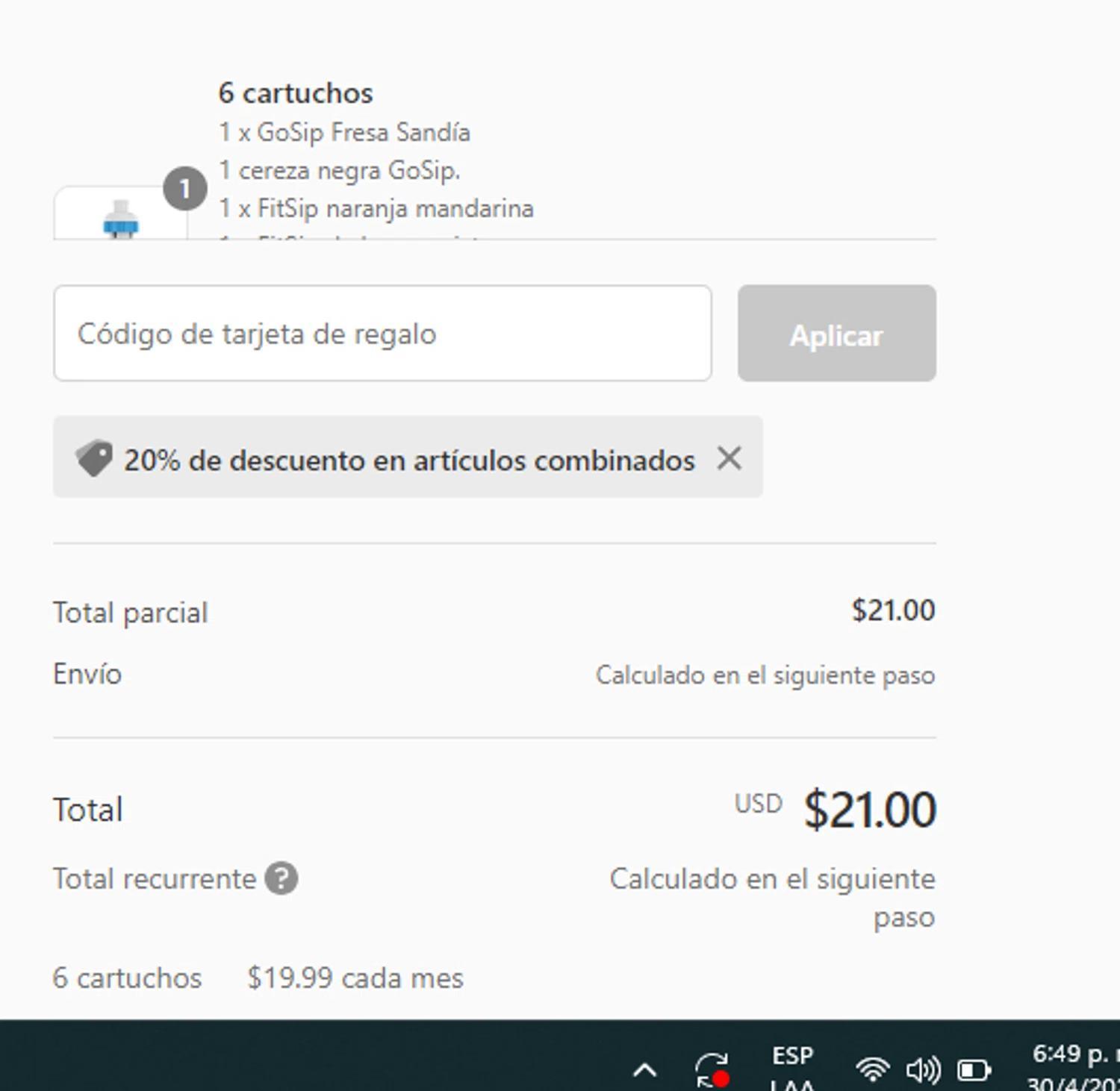 How to apply Cirkul coupon code